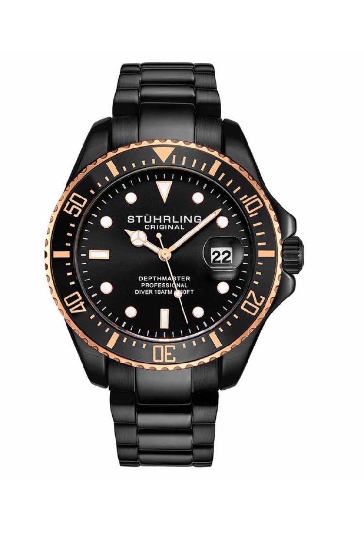 3950.9 Stührling 42mm İsviçre Üretimi Erkek Kol Saati