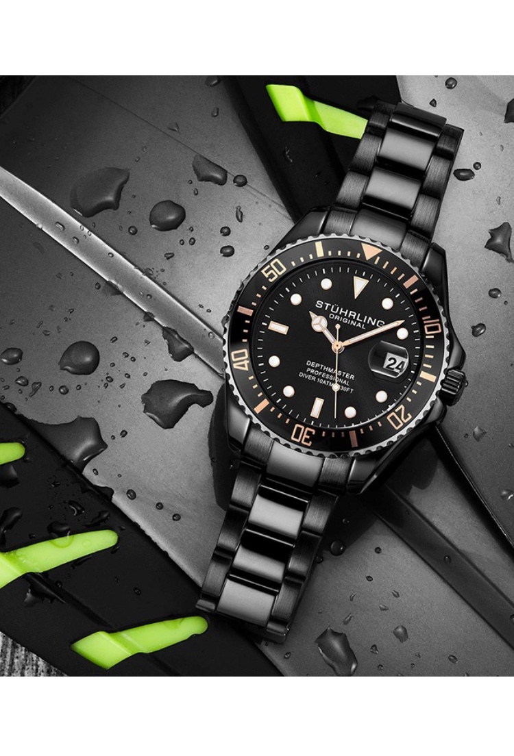 3950.9 Stührling 42mm İsviçre Üretimi Erkek Kol Saati