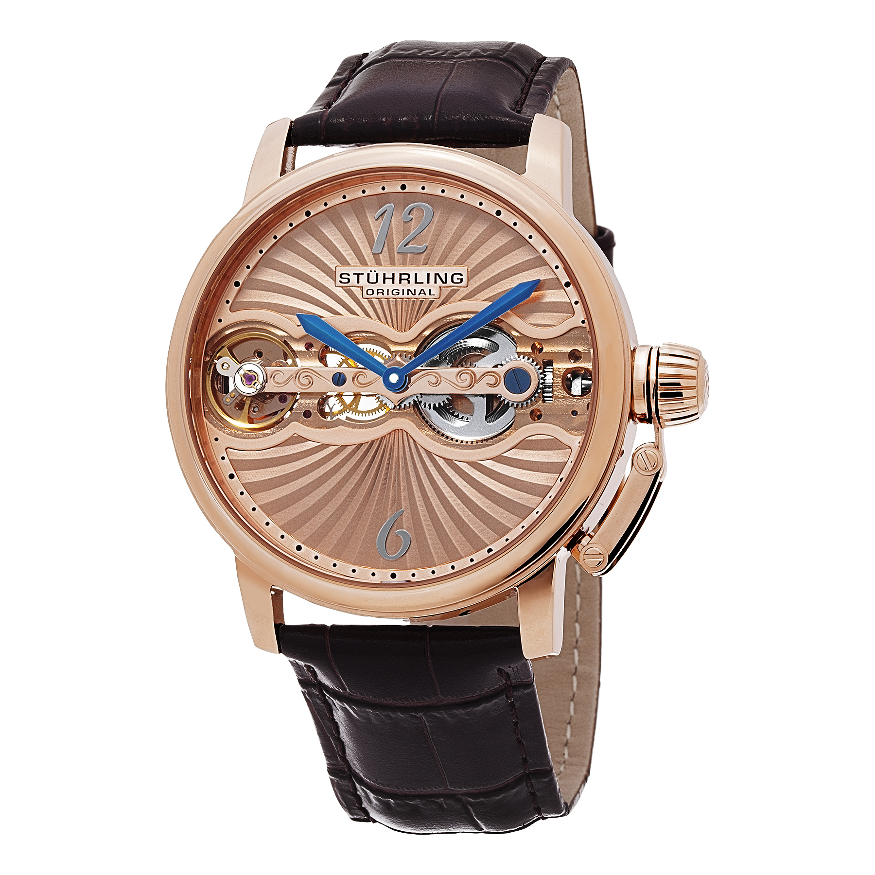 729.04 Mekanik Stührling 46mm Kurmalı Erkek Kol Saati