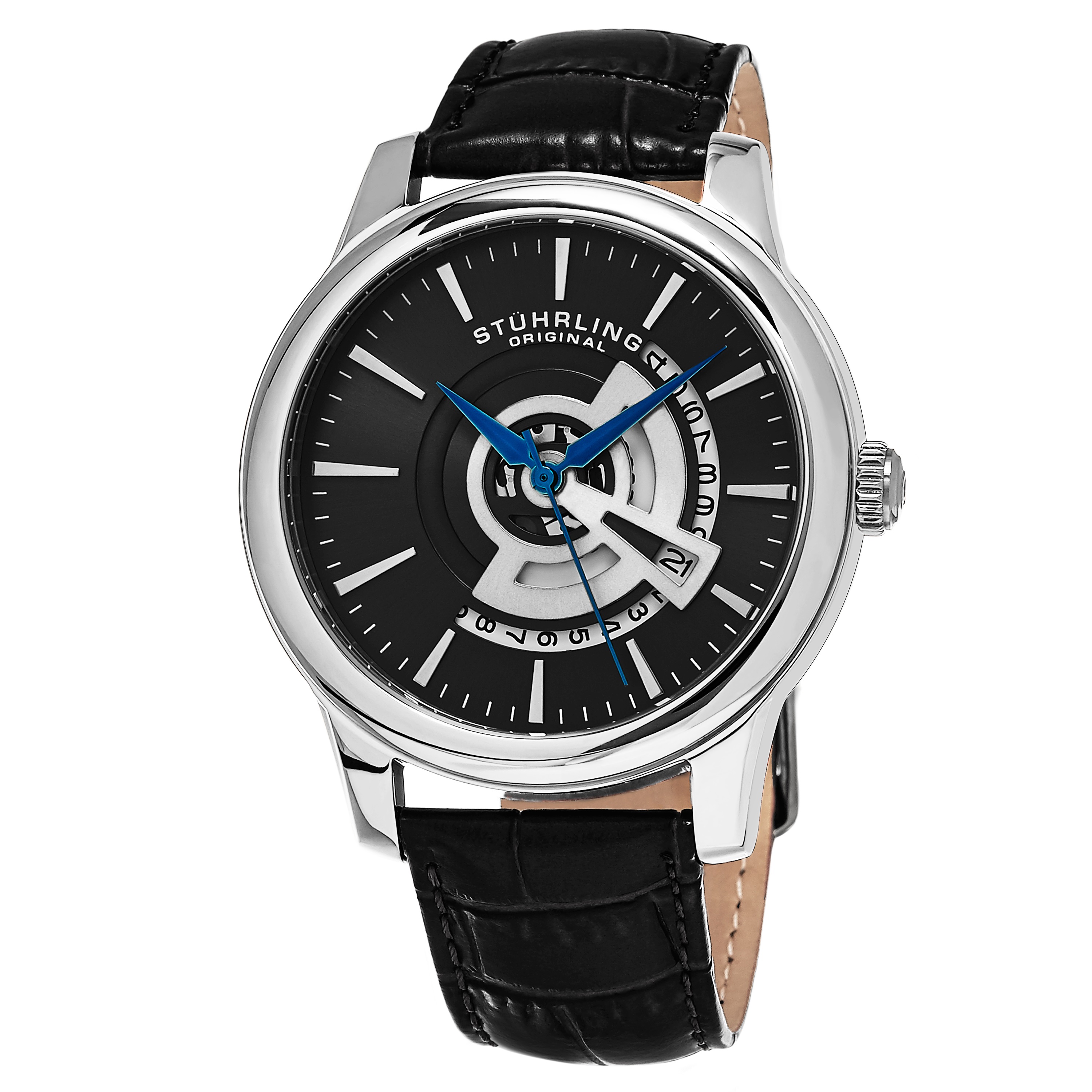 787.02 Stührling 42mm İsviçre Üretimi Erkek Kol Saati