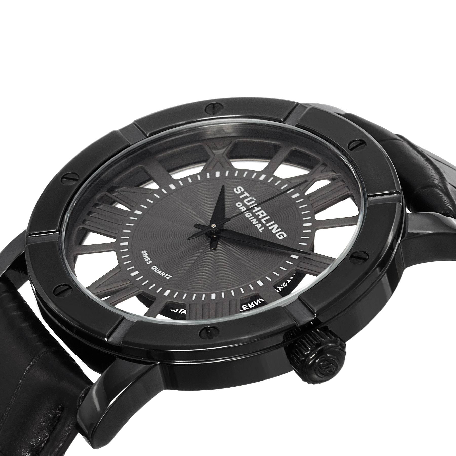 881.03 Stührling 42mm İsviçre Üretimi Erkek Kol Saati