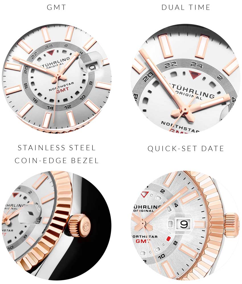 892.03 Stührling 42mm İsviçre Üretimi Erkek Kol Saati
