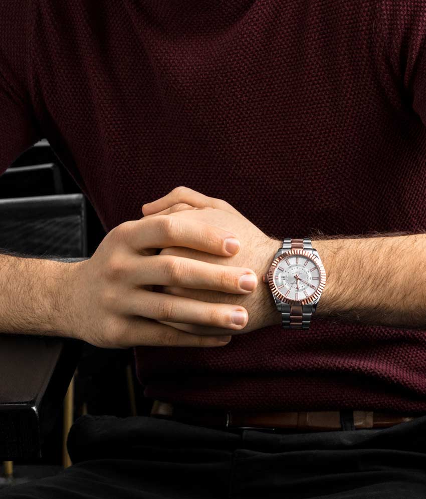 892.03 Stührling 42mm İsviçre Üretimi Erkek Kol Saati