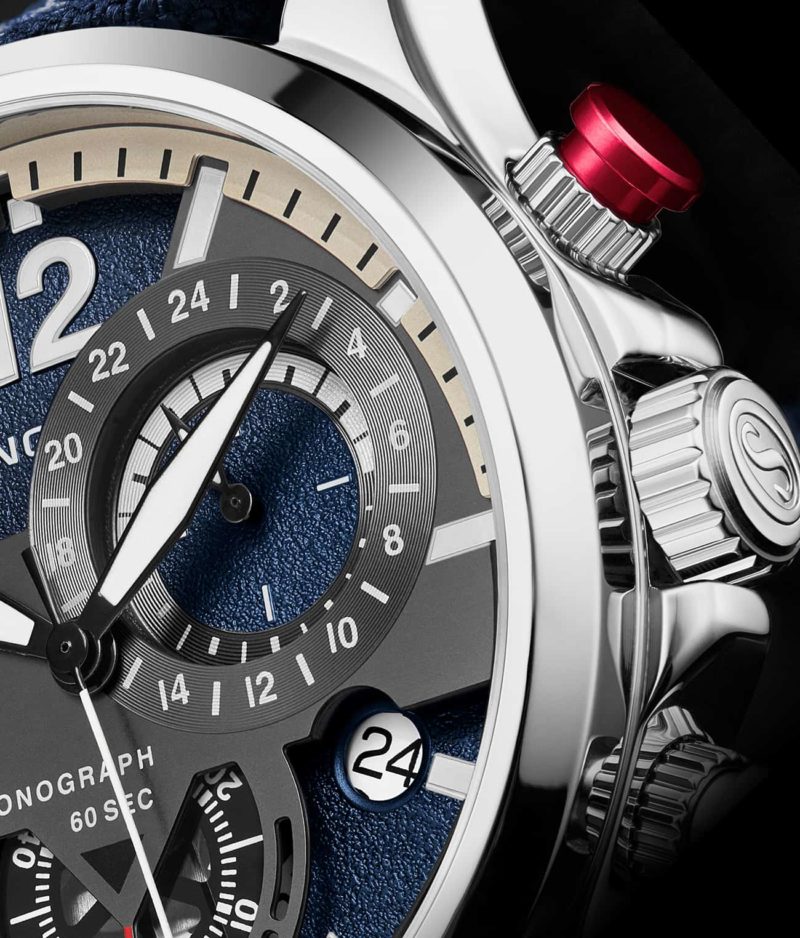 908.02 Stührling 45mm İsviçre Üretimi Erkek Kol Saati