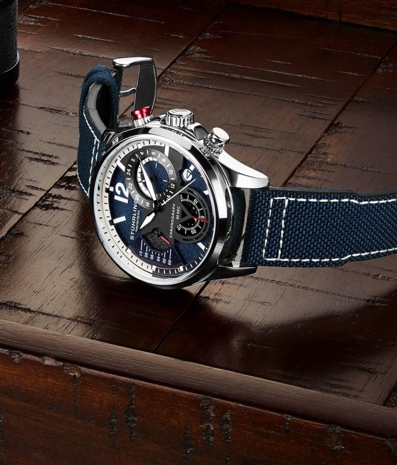 908.02 Stührling 45mm İsviçre Üretimi Erkek Kol Saati