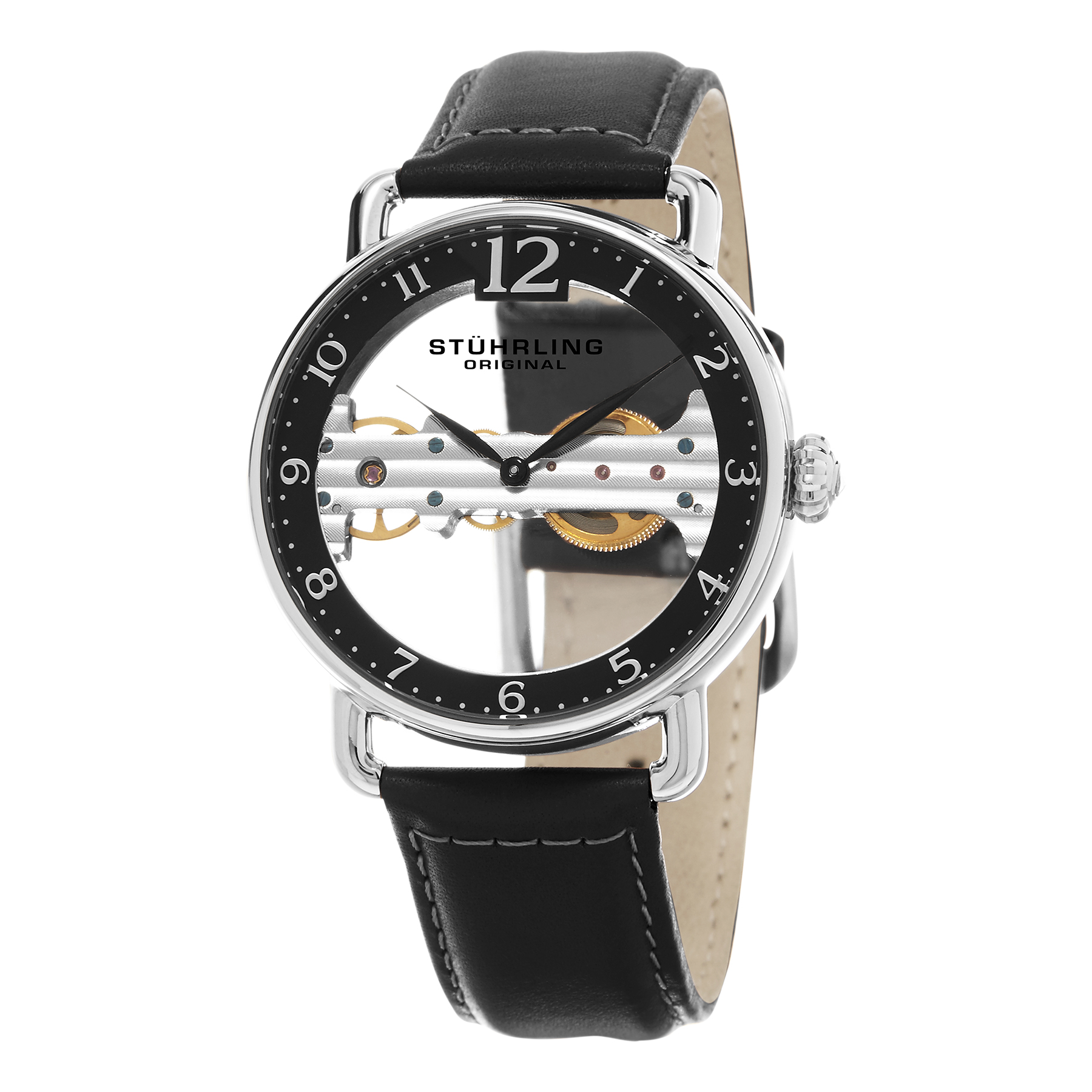 976.01 Mekanik Stührling 42mm Kurmalı Erkek Kol Saati