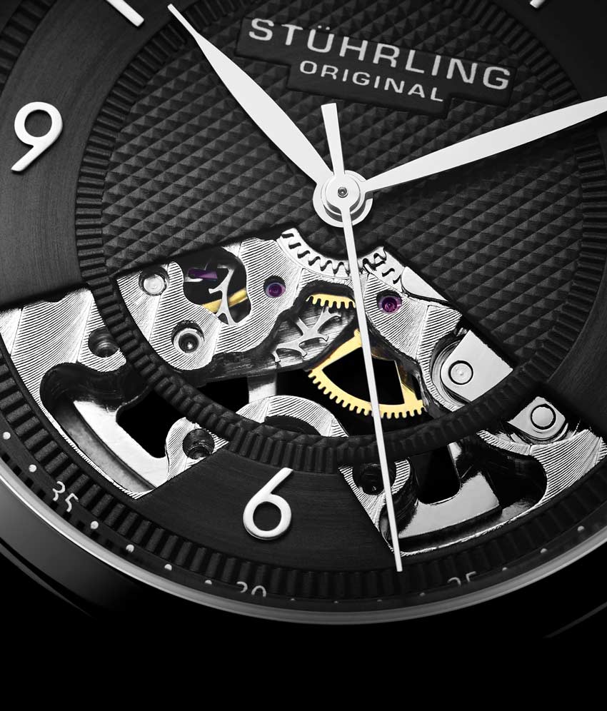 977M.02 Mekanik Stührling 40mm Kurmalı Erkek Kol Saati