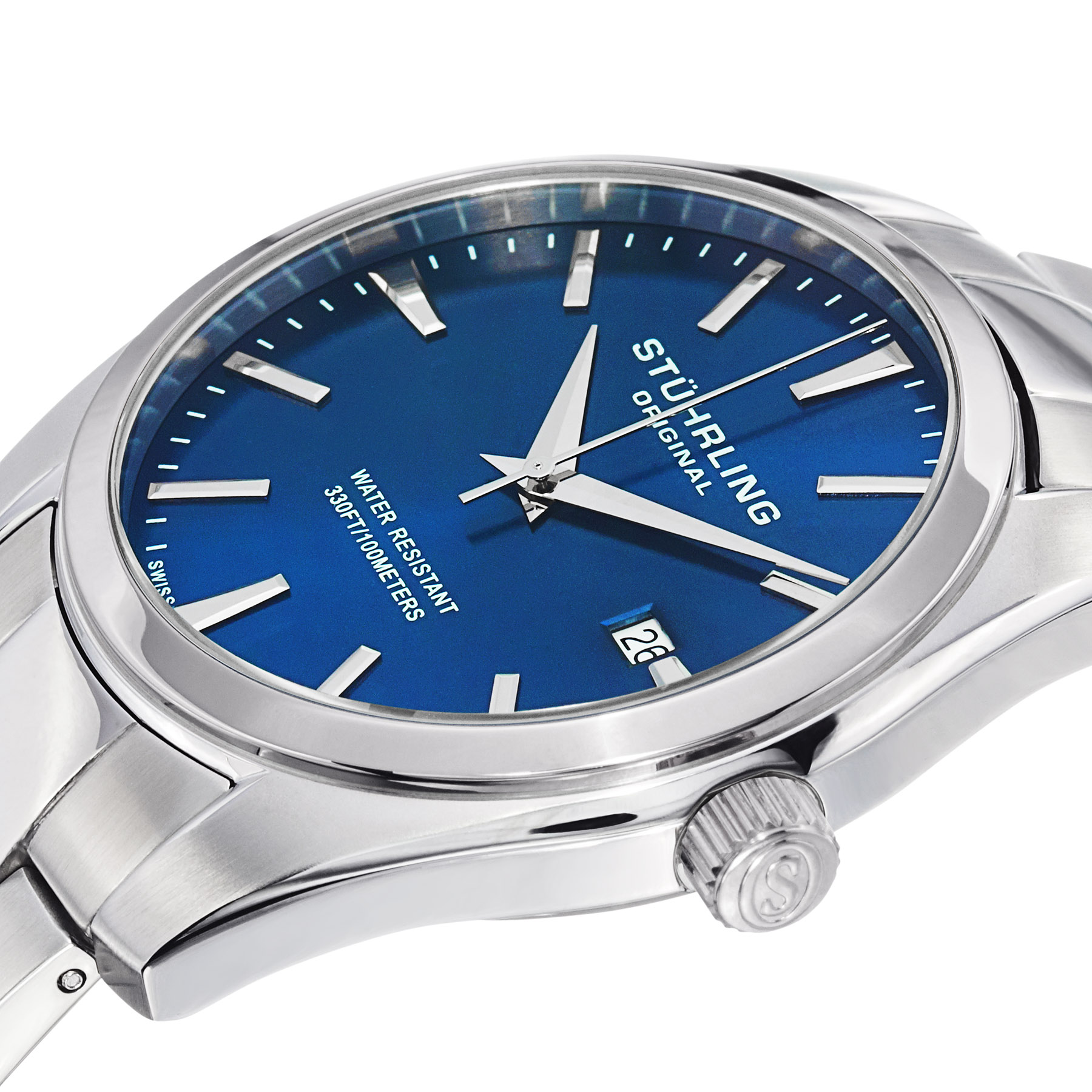 414.33116AM Stührling 42mm İsviçre Üretimi Erkek Kol Saati