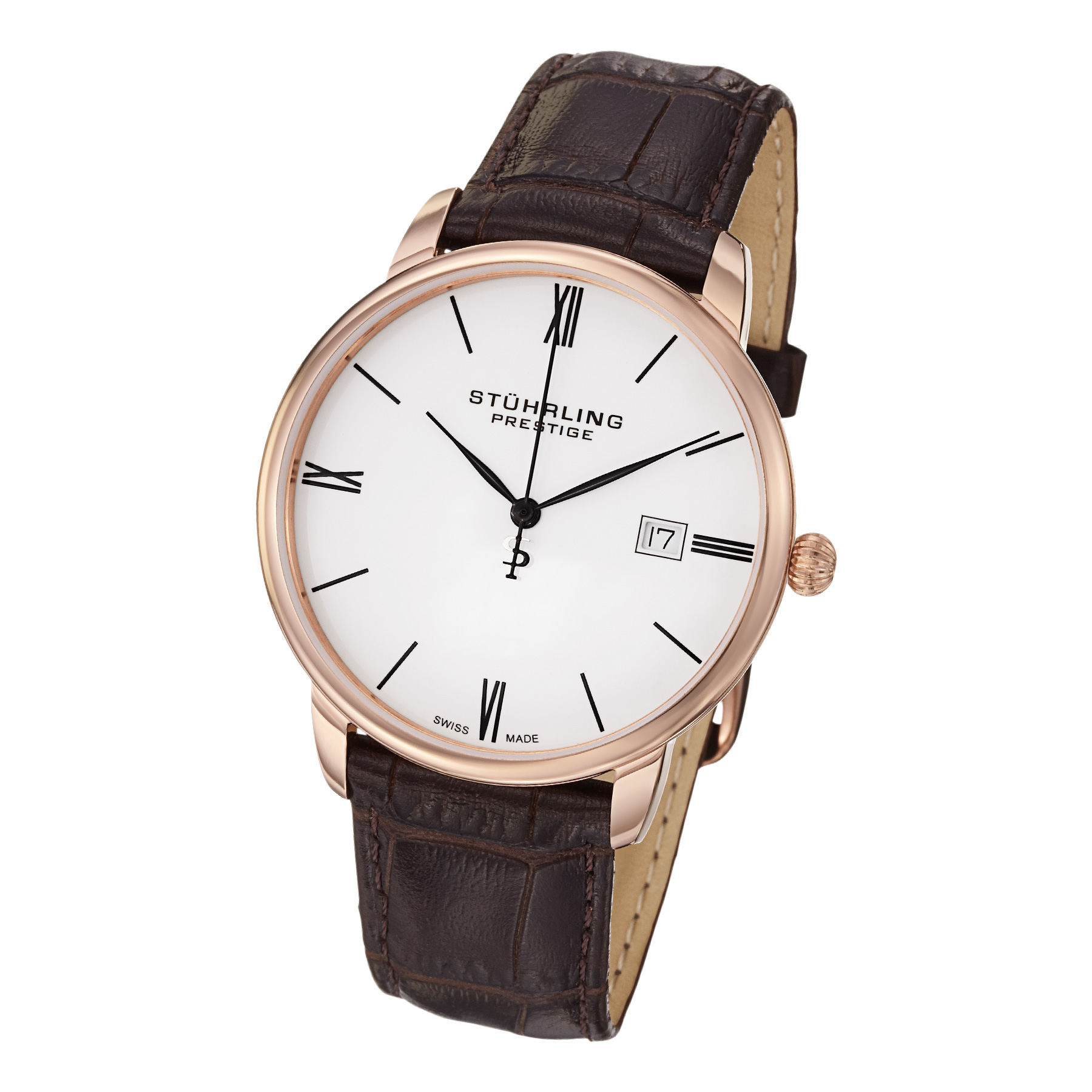 307L.334K2 Stührling 40mm İsviçre Üretimi Erkek Kol Saati