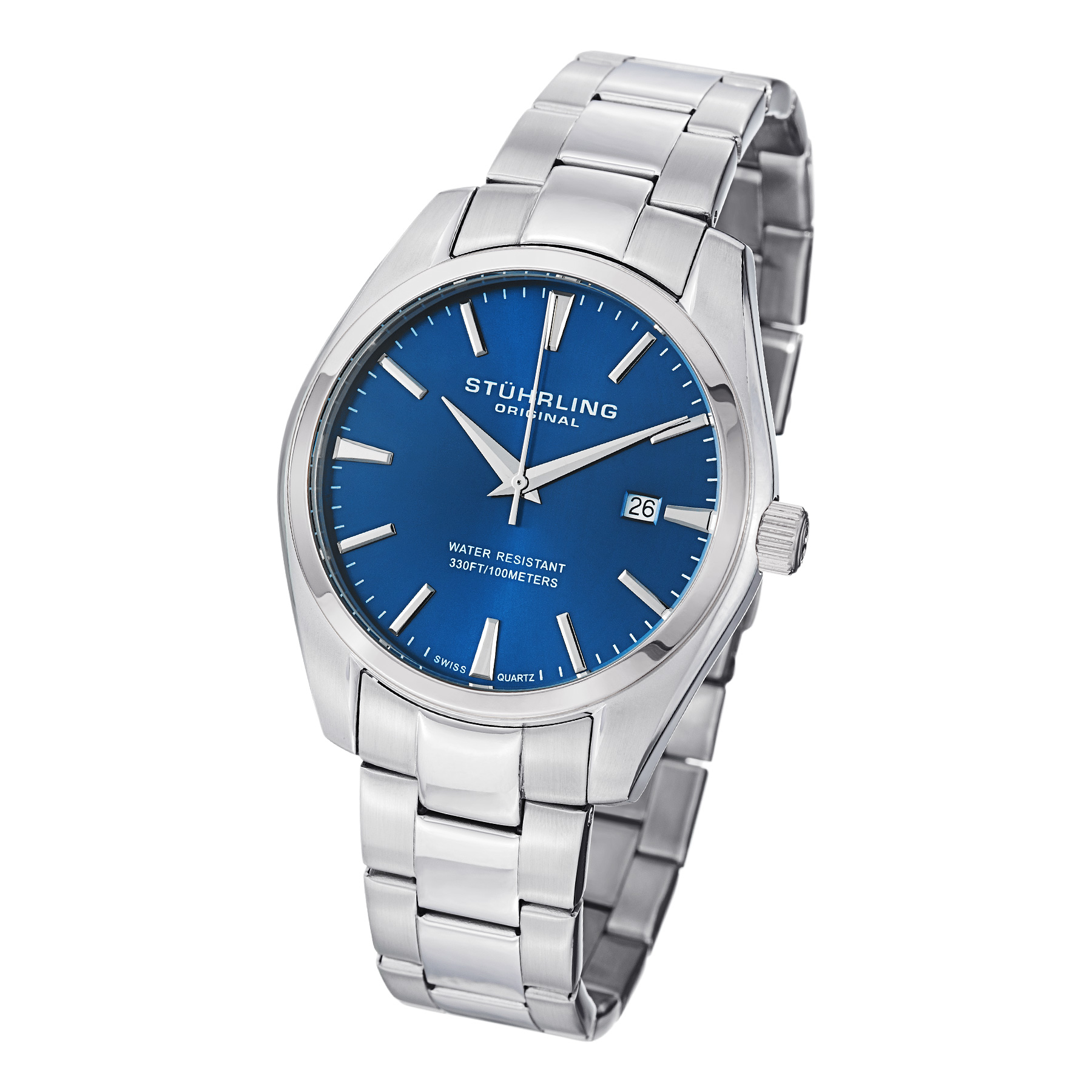 414.33116AM Stührling 42mm İsviçre Üretimi Erkek Kol Saati